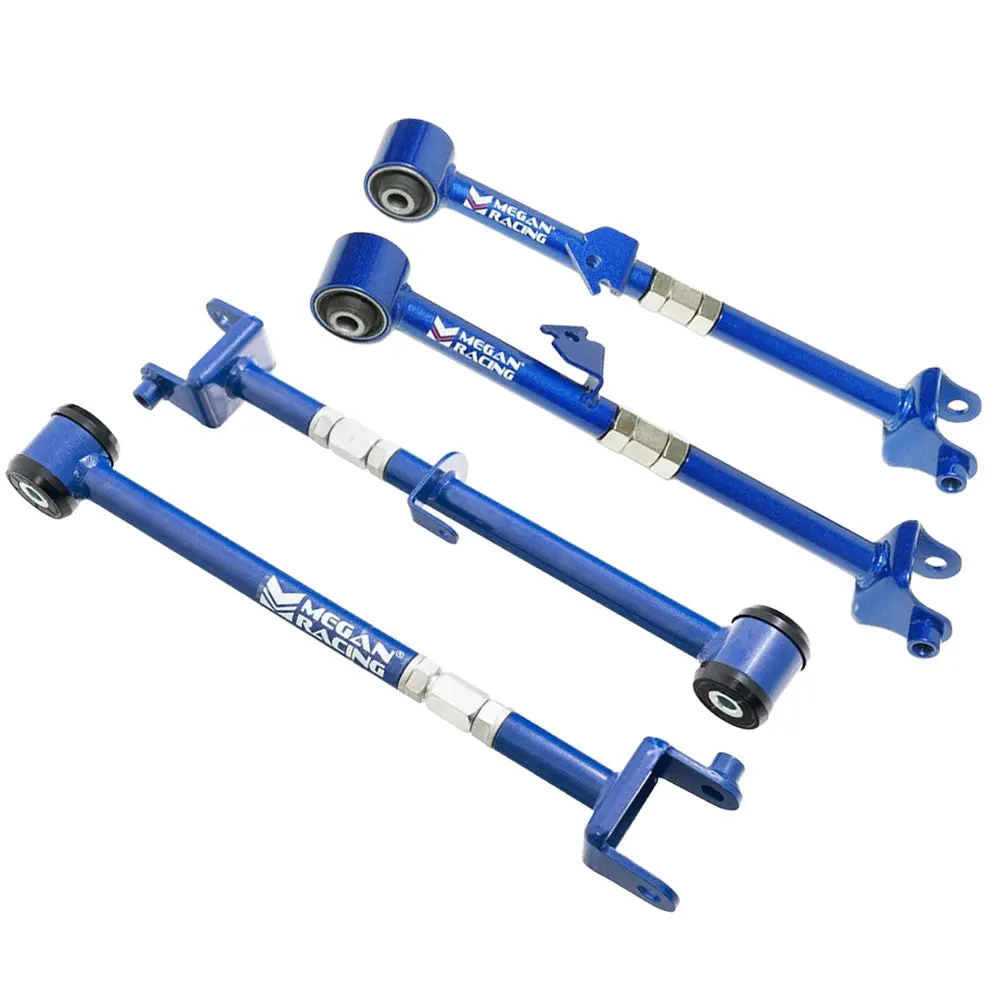 Megan Rear Lower Camber Kit + Rear Traction Rod For 09-14 Acura Tsx (Cu2) / Tl (Ua8) / 08-17 Accord (Cp1/2/3, Cr/Ct) 1