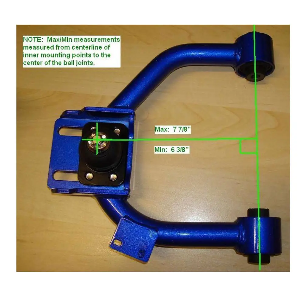 Megan Blue Front Upper Camber Kit (Harden Rubber)For 09-14 Tl Tsx/08-12 Accord/10-15 Crosstour 2