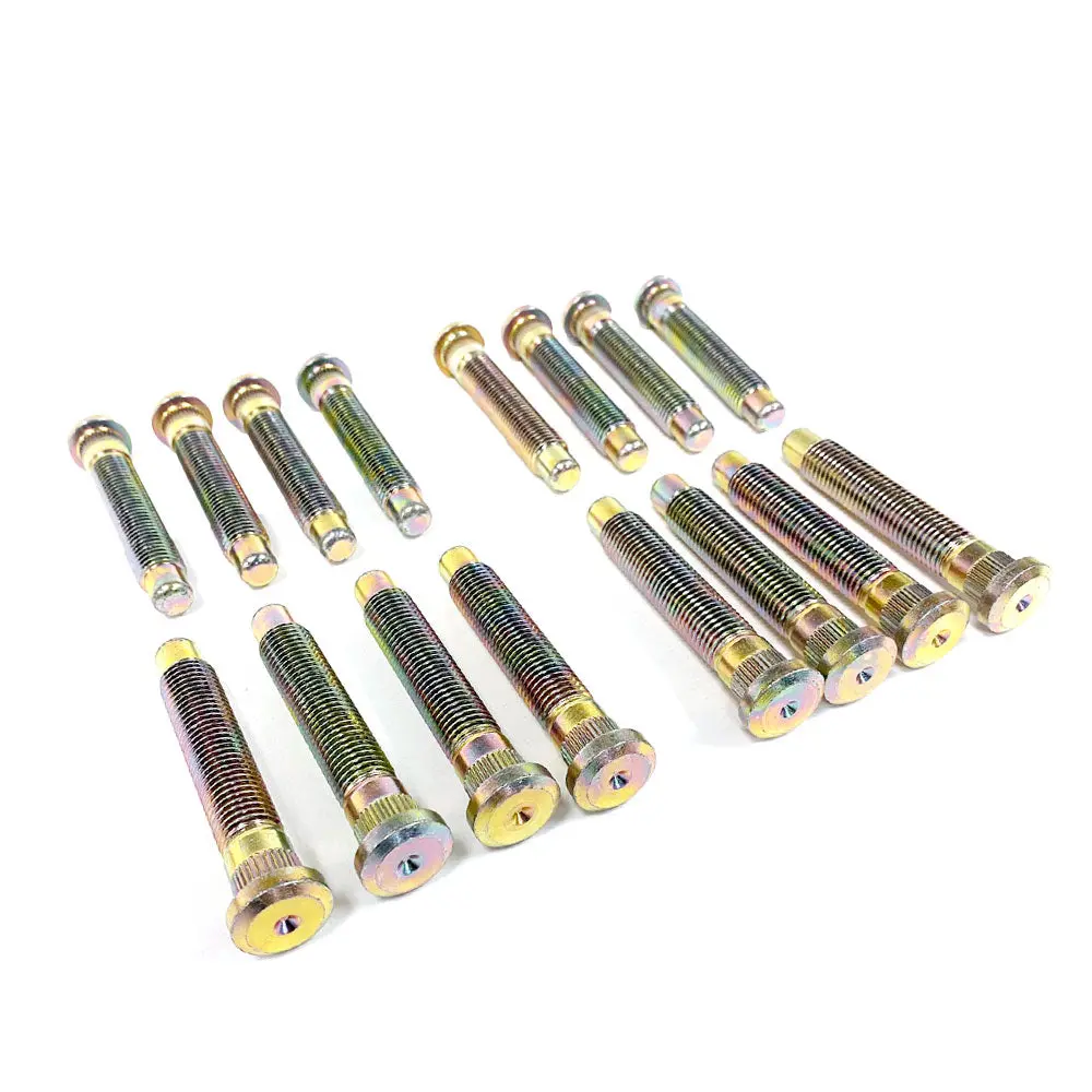 Megan 16Pcs Gold Front/Rear Extended Wheel Studs For 90-01 Acura Integra / 88-00 Civic Ef Eg Ek 1