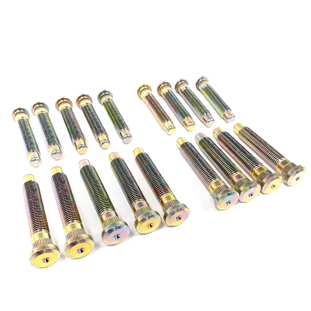 Megan 20Pcs Gold Front/Rear Extended Wheel Studs For 90-01 Acura Integra / 88-00 Civic Ef Eg Ek 1