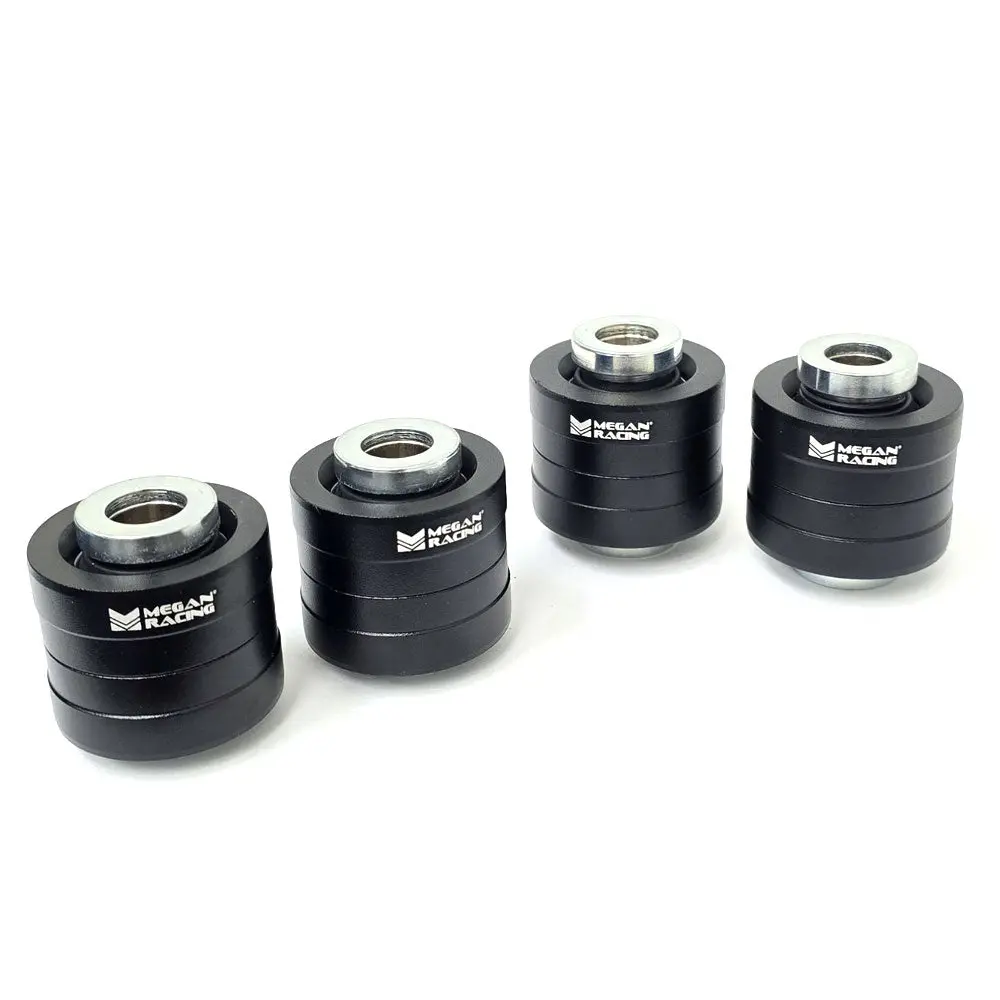 Megan Racing Silver Steel Alloy Rear Knuckle Bushing For 06-15 Honda Civic 1