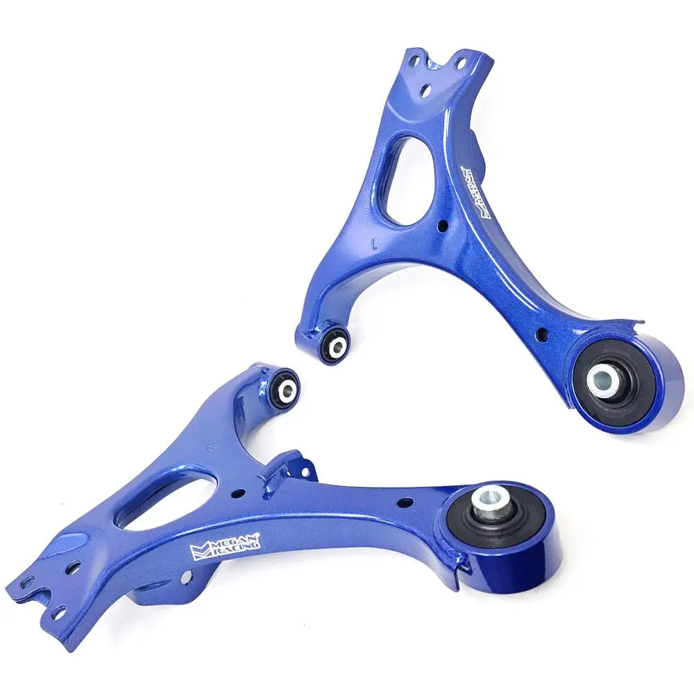 Megan Racing Blue Pillowball Front Lower Control Arm For 06-11 Civic Fd Fa Fg 1