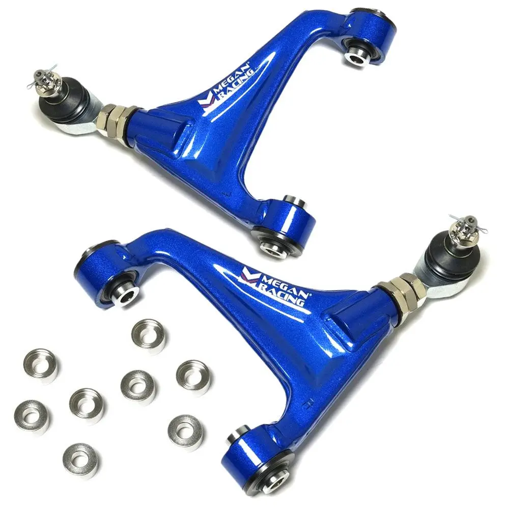 Megan Racing Blue Adjustable Rear Upper Camber Arm For 99-09 Honda S2000 Ap1 Ap2 1