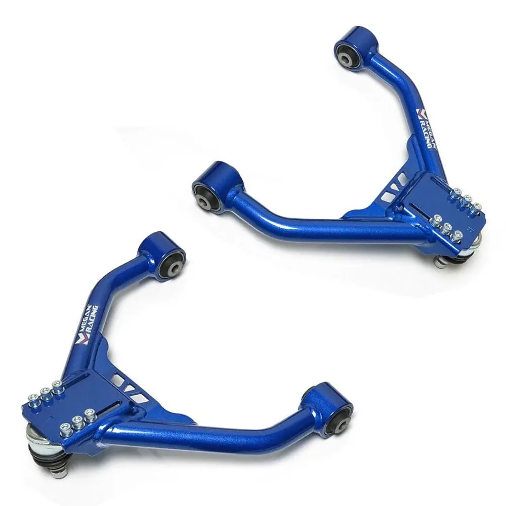 Megan Racing Blue Adjustable Front Upper Camber Kit For 14-20 Q50 V37/Q70 Y51 Rwd 1