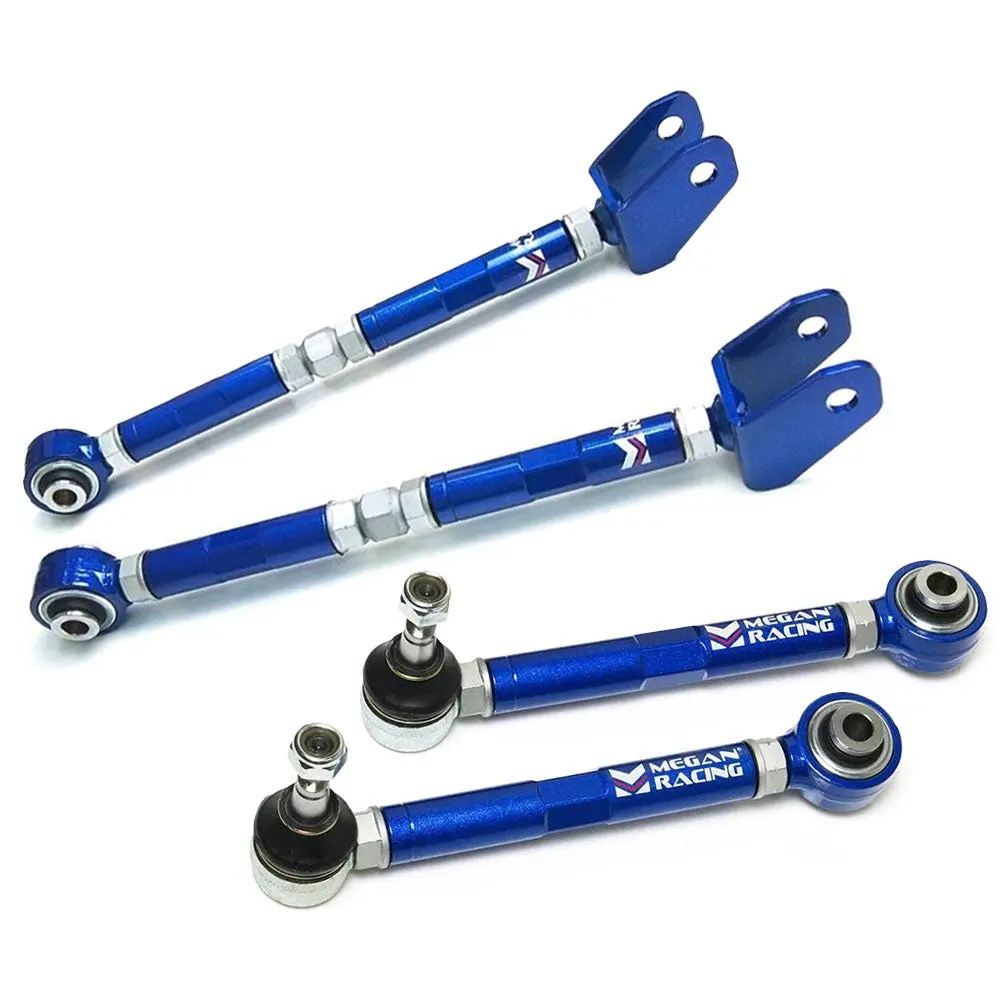 Megan Rear Toe & T2 Traction Rod Arms (Pillowball) 2" Low For 98-05 Gs-Series Is-Series/02-10 Sc430 1