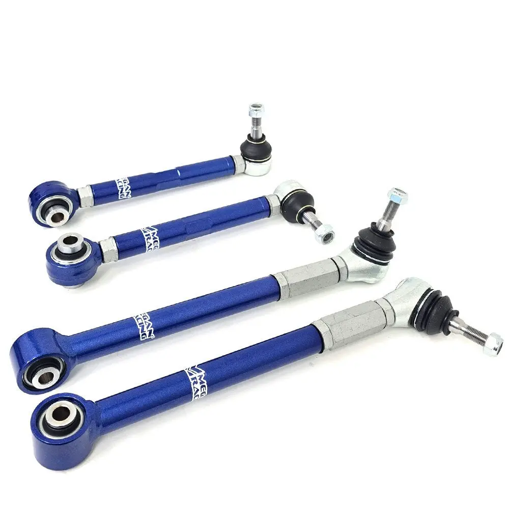 Megan 4Pcs Rear Toe Arm + Traction Rod Arm (Pillow Ball) For 01-06 Lexus Ls430 Xf30 1