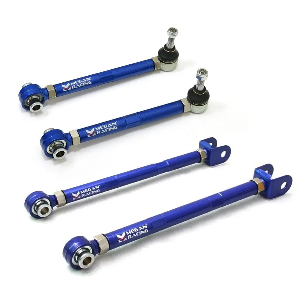 Megan Racing Blue Adjust Rear Traction Rod & Toe Arm For 92-00 Lexus Sc300 Sc400 1