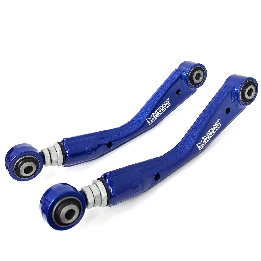 Megan 2Pcs Blue Rear Upper Camber Arm For 07-11 C219 Cls-Class / 03-09 W211 E-Class / R230 Sl-Classs 1