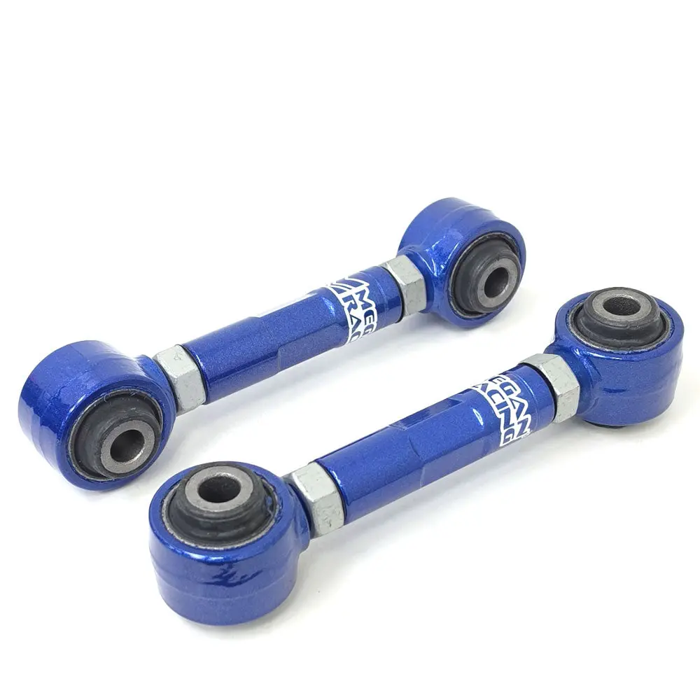 Megan Racing Blue Adjustable Rear Toe Control Arms For 02-17 Mitsubishi Lancer Fwd 1