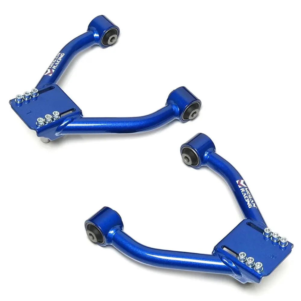 Megan Blue Front Upper Suspension Camber Arm (Harden Rubber) For 93-02 Mazda Rx-7 Fd Fd3s 1