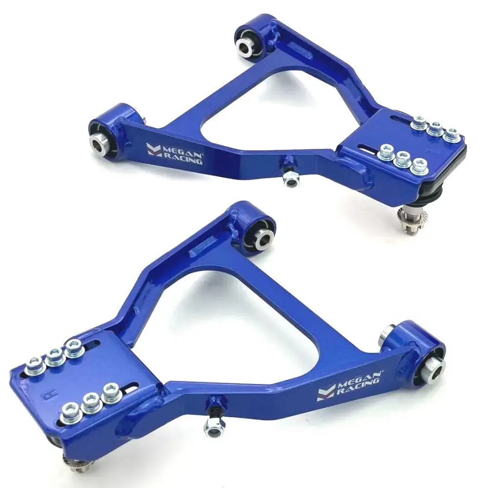 Megan Blue Front Upper Camber Arm Kit For Mazda 04-12 Rx-8/06-15 Mx-5 Miata 1