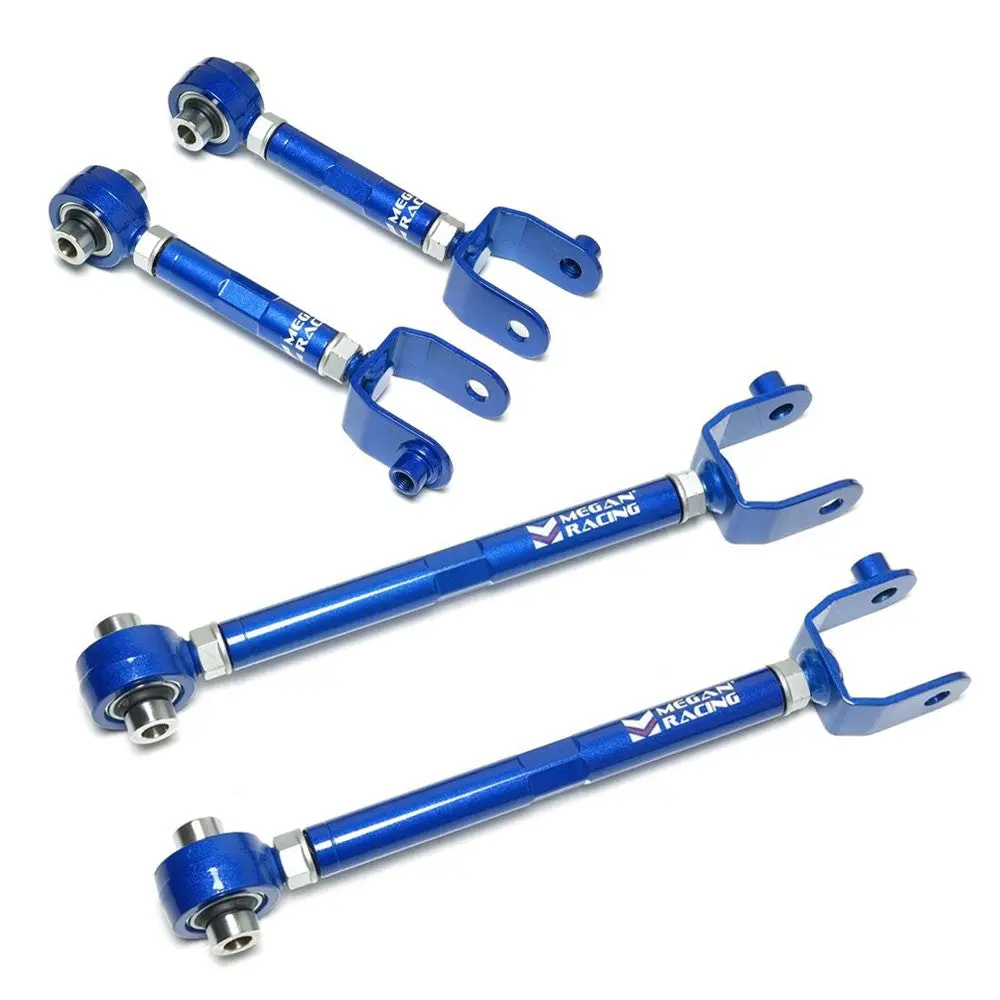 Megan Rear Lower & Upper Adjustable Camber Kit Arm For 16-25 Mazda Mx-5 Miata Nd 1