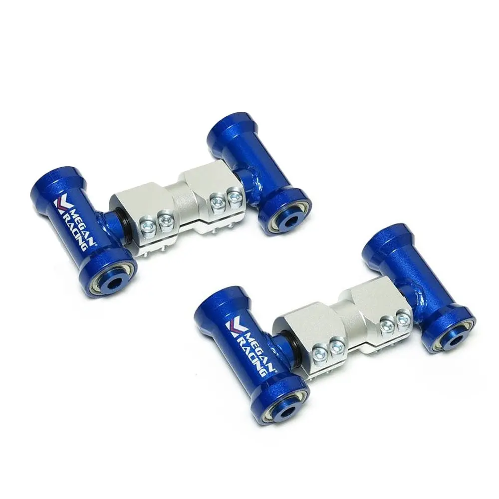 Megan Racing Blue Adjustable Front Upper Camber Control Arms For 90-96 300Zx Z32 1
