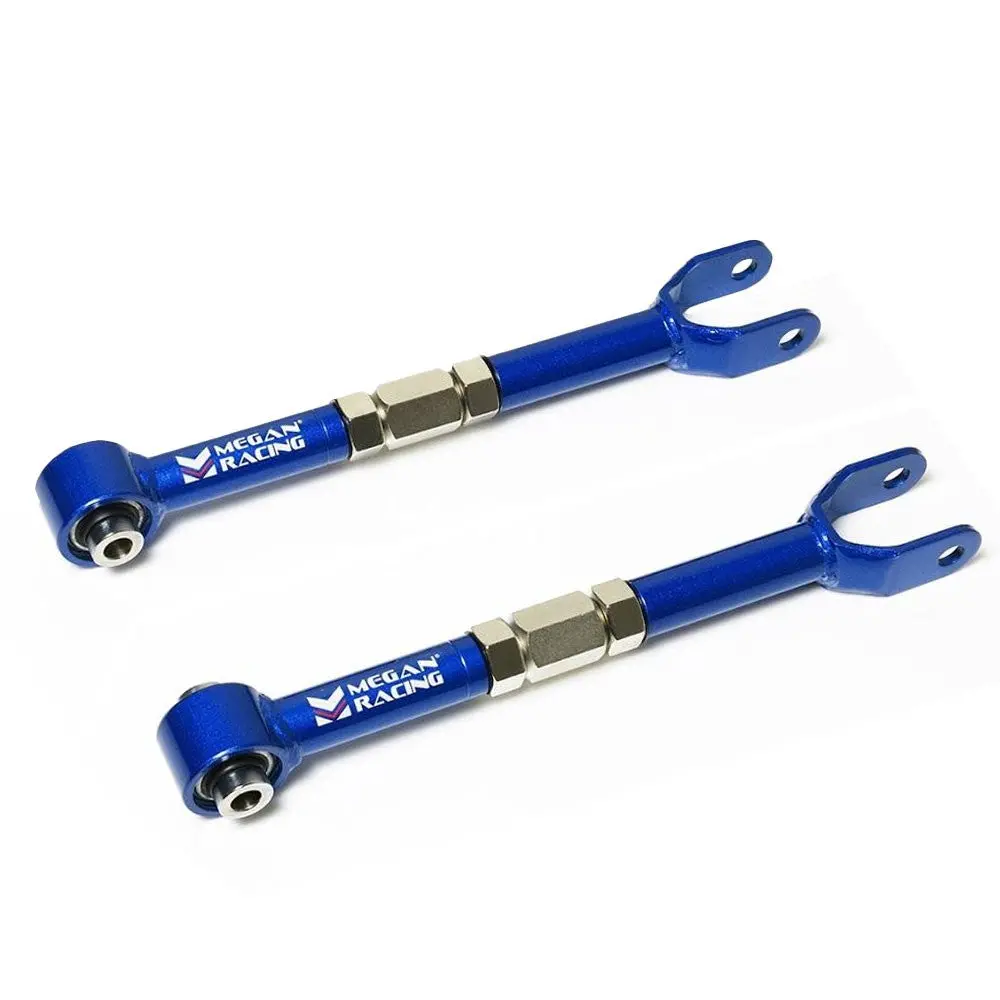 Megan Blue Adjustable Rear Camber Kit Arm V2 (Pillow Ball) For 09-24 Nissan Gt-R R35 1