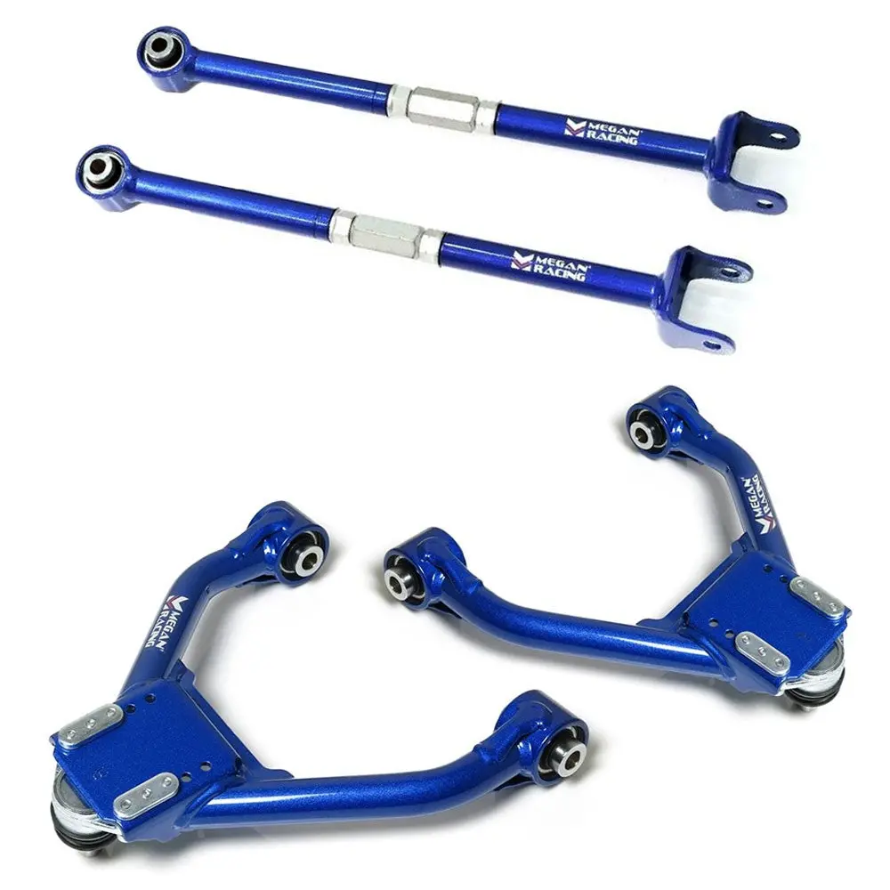Megan Front Upper Camber+Rear Toe Control Arms (Pillow Ball) For 09-24 Nissan Gt-R R35 1