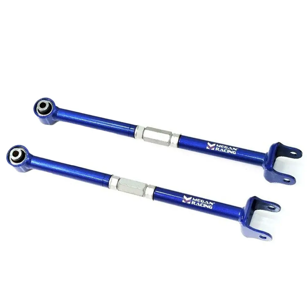 Megan Blue Adjustable Rear Toe Control Arms (Pillow Ball) For 09-24 Nissan Gt-R R35 1
