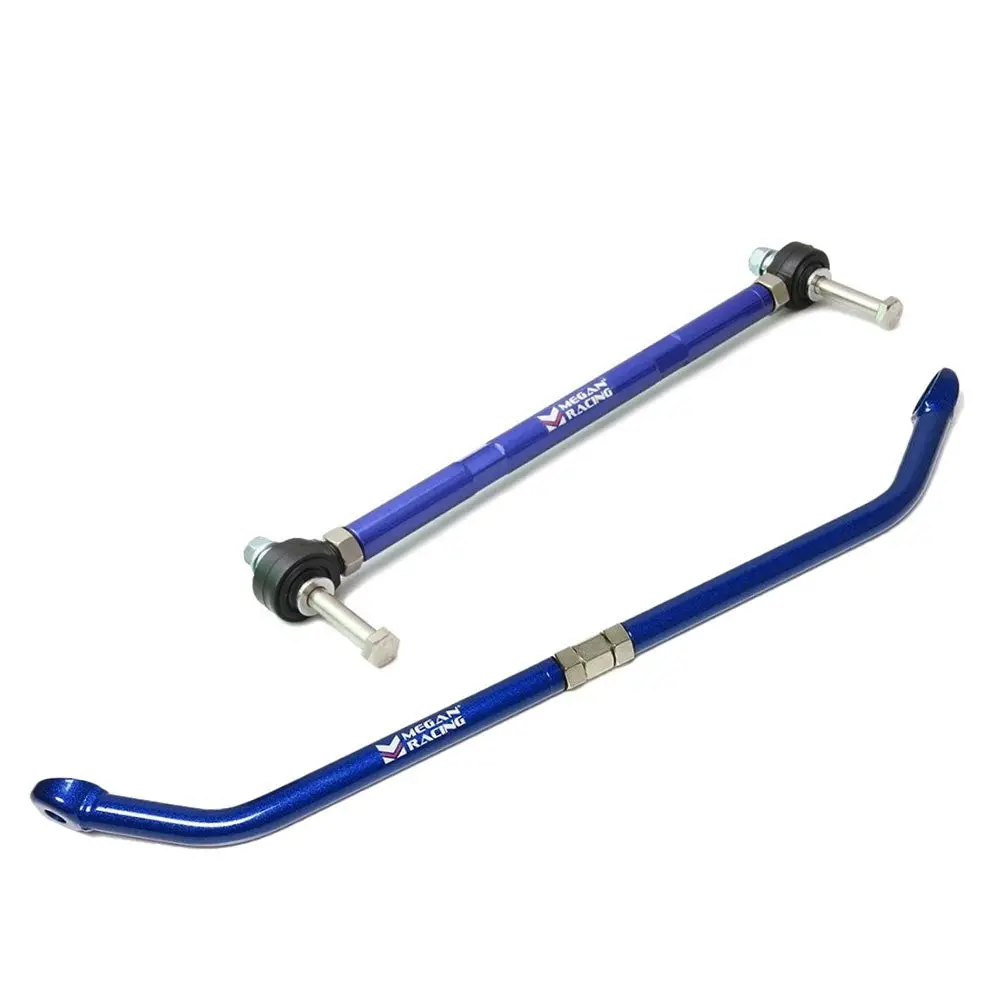 Megan Blue Front (Tension Rods) + Rear Lower (Sub Frame Support) For 89-02 Nissan 240Sx S13 S14 S15 Silvia 1