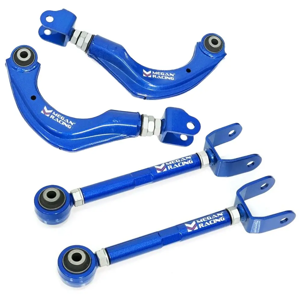 Megan Rear Camber Kit & Toe Control Arm Harden Rubber For 19+ Lexus Es Ux Series / 16+ Camry Corolla Chr Prius 1