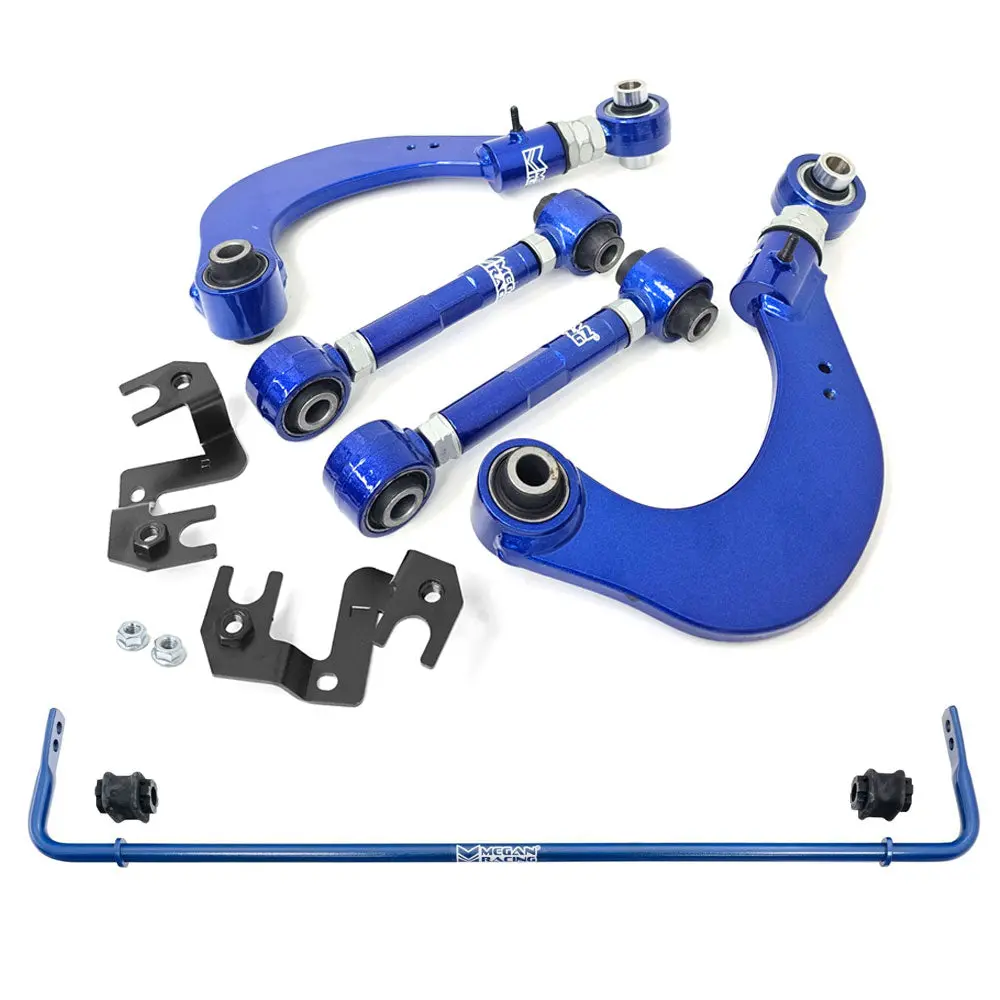 Megan Racing Blue Rear Upper Camber + Rear Lower Toe Control Arm + Rear Sway Bar For 21+ Toyota Sienna (Xl40 4Th Gen) 1
