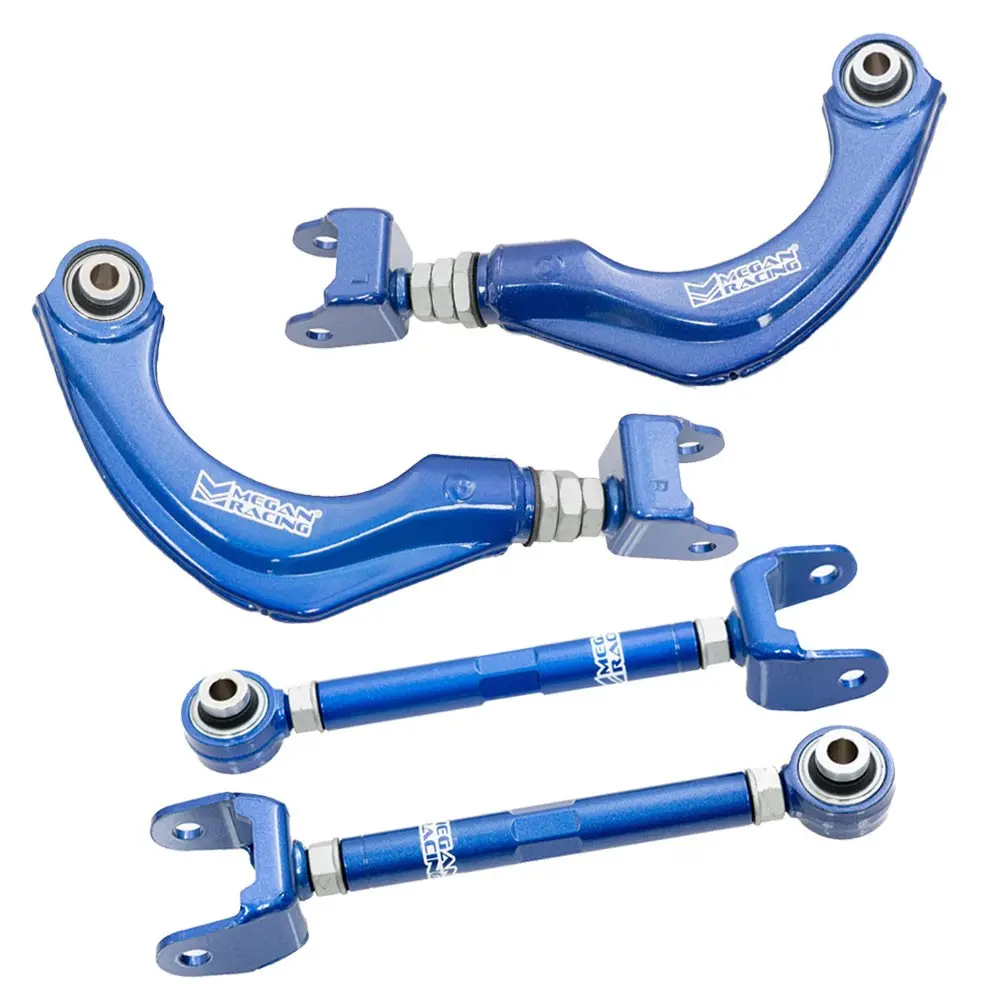 Megan Blue Rear Lower Toe Arm+Rear Upper Camber Arm Kit Pillow Ball For 23+ Toyota Gr Corolla Gzea14 1