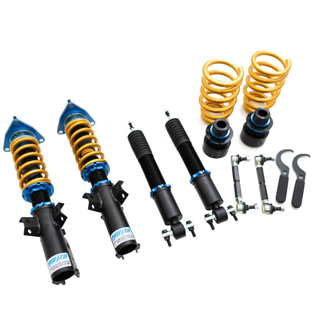 Manzo Mz Series 30-Way Coilover Lowering Springs For 15-23/24+ Ford Mustang (S550 S650) 1