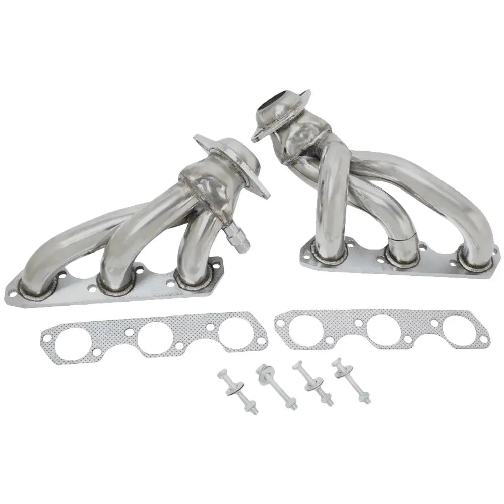 Manzo Stainless Exhaust Manifold For 01-04 Ford Mustang 3.8L V6 Sn-95 1