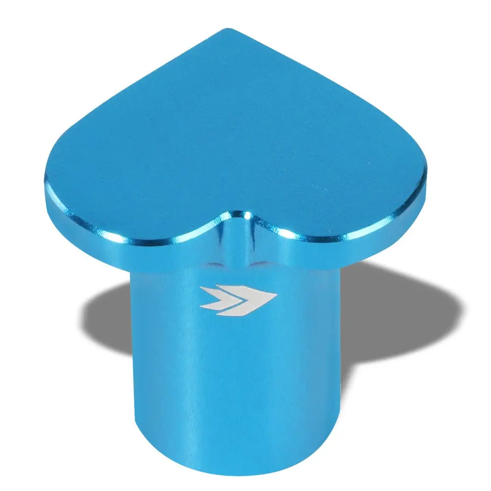 Nrg Db-H001bl Aluminum Blue Anodized Heart Brake Button For 89-98 240Sx 1
