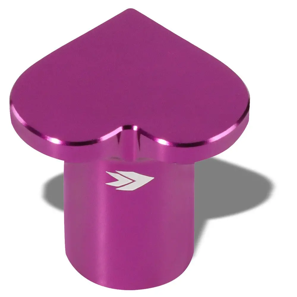 Nrg Db-H001pp Aluminum Purple Heart Brake Button For For 89-98 240Sx 1