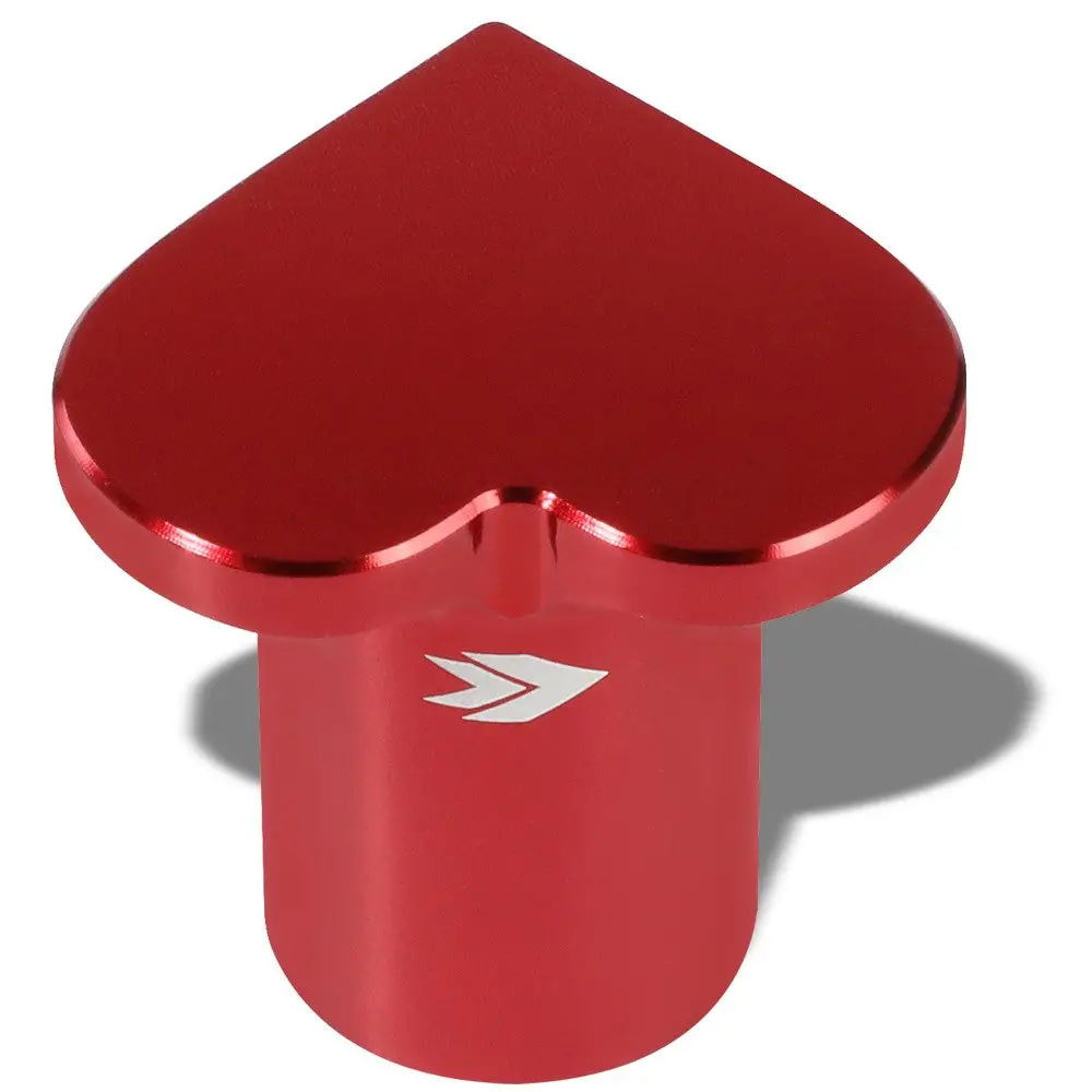 Nrg Db-H001rd Aluminum Red Anodized Heart Brake Button For For 89-98 240Sx 1