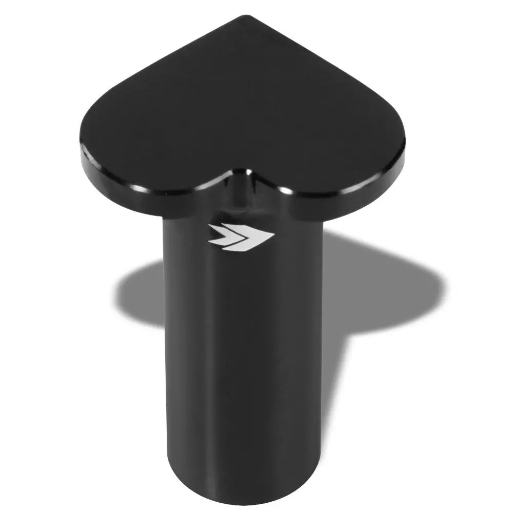 Nrg Db-H002bk Aluminum Black Heart Brake Button For Miata Brz Wrx Corolla 1
