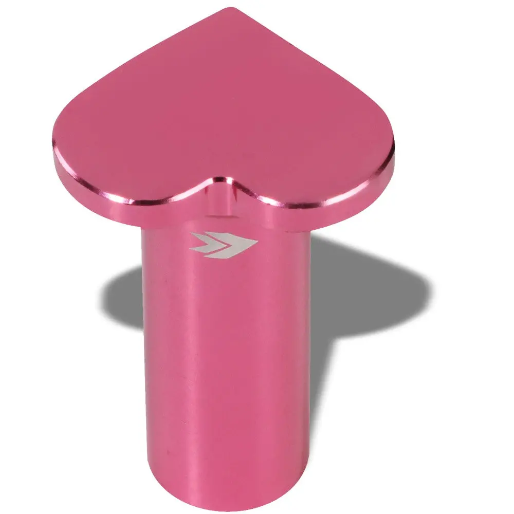 Nrg Db-H002pk Aluminum Pink Heart Brake Button For Miata Brz Wrx Corolla 1