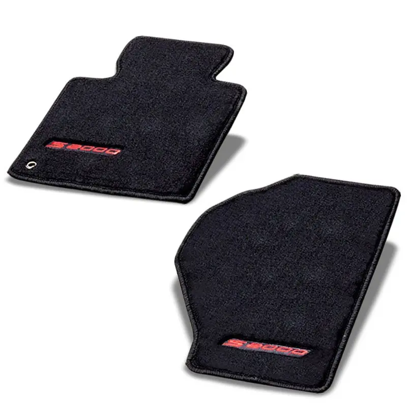 Nrg Innovations S2000 Logo Front Black Floor Mats Carpet Pads For 00-09 S2000 1