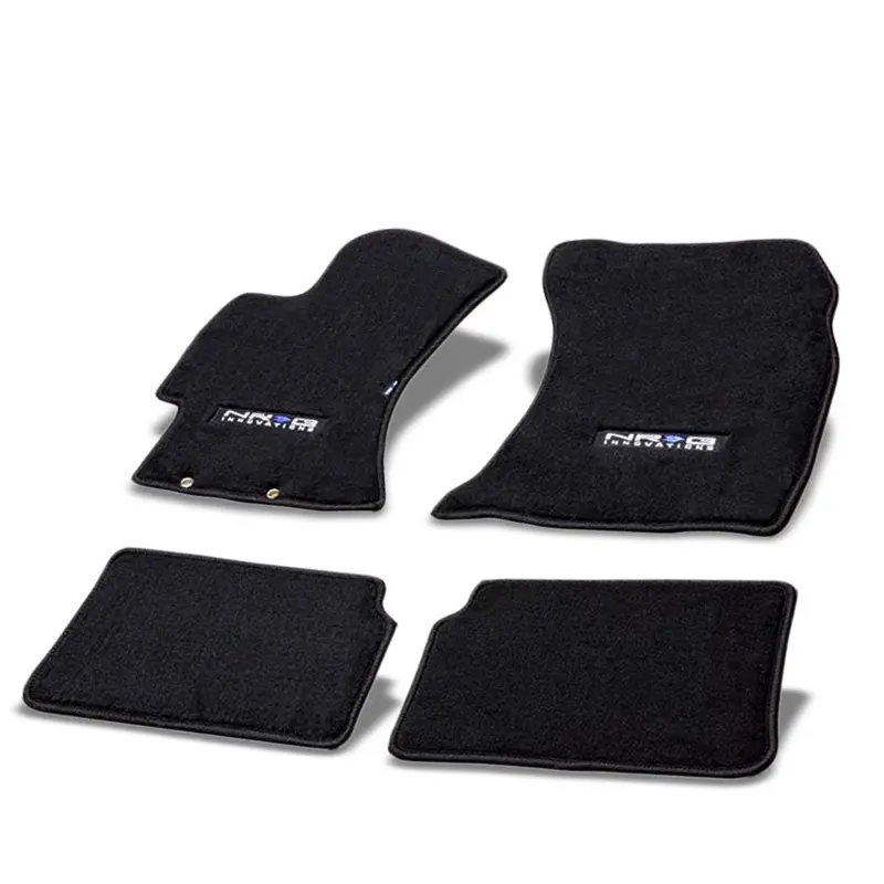 Nrg Innovations Logo Front/Rear Floor Mats Carpet Pads Rug For 09-11 Wrx/Wrx Sti 1