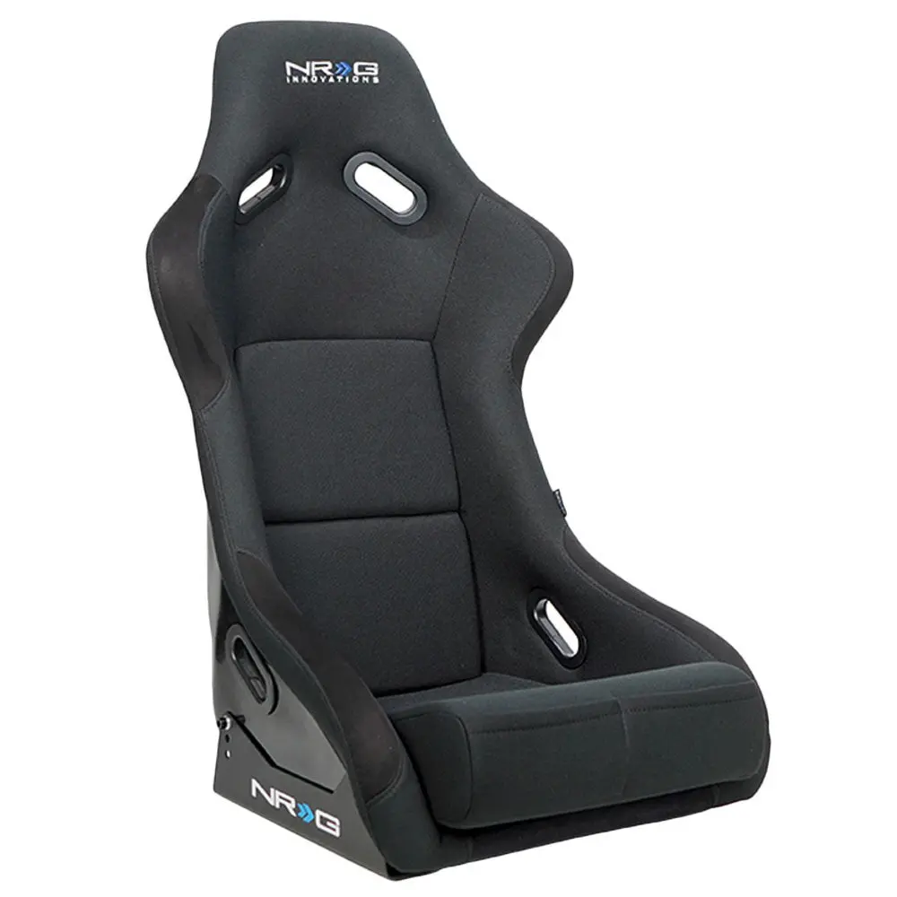 Nrg Frp-300Bk Fixed Position Bucket Racing Seat W/Bottom Mount (Black) 1
