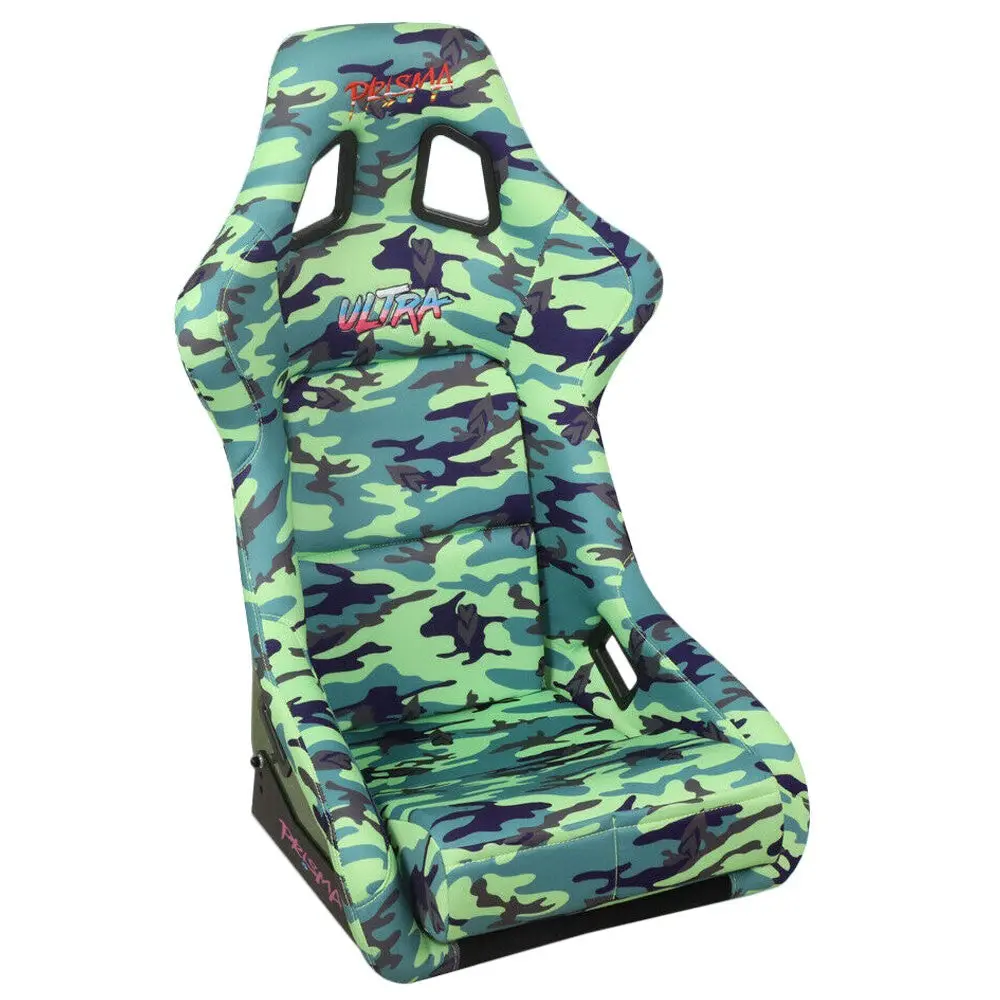 Nrg Frp-302-Gij Prisma Fixed Back Bucket (Large Size) Racing Seat Green 1