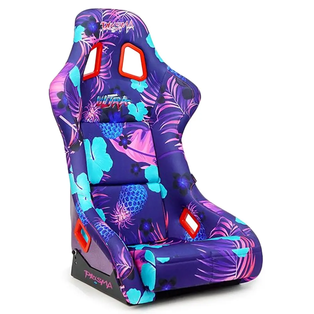 Nrg Frp-302-Pina Prisma "Ultra" Fixed Back Bucket (Large) Racing Seat (Invert Tropical Print) 1