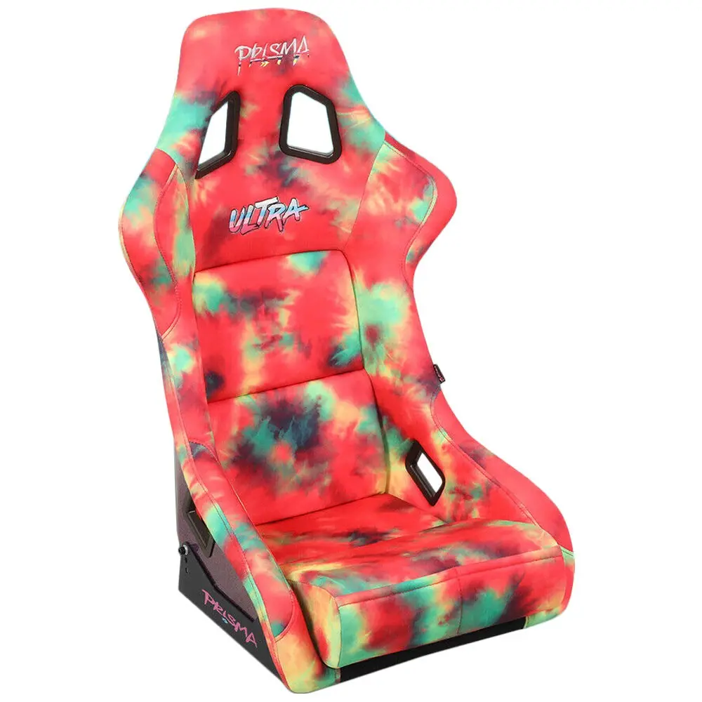 Nrg Frp-302-Tiedye Prisma Fixed Back Bucket (Large Size) Racing Seat Multi Color 1