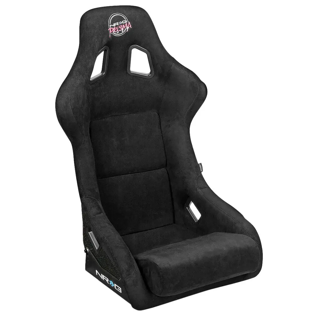 Nrg Frp-302Bk Fiberglass Black Prisma Fixed Back Full Bucket Style Racing Seat 1