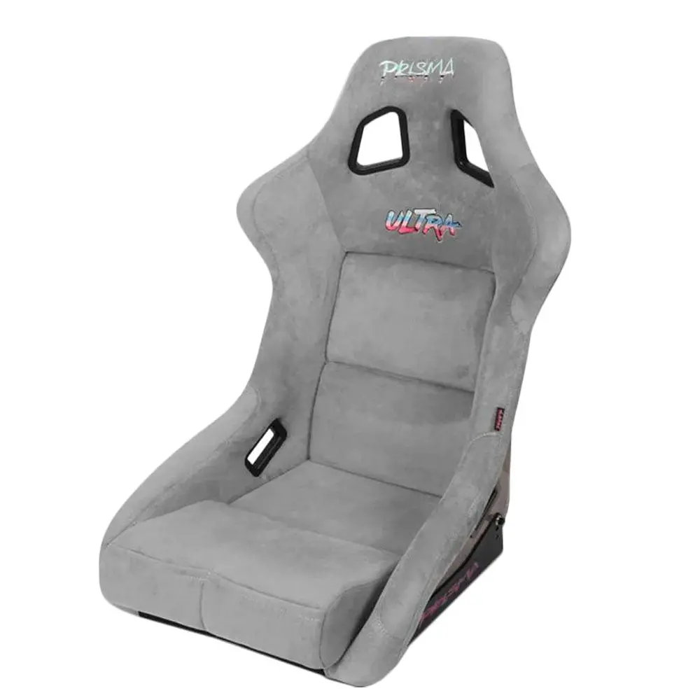 Nrg Frp-302Gy-Ultra Prisma "Ultra" Fixed Back Bucket (Large Size) Racing Seat Grey 1