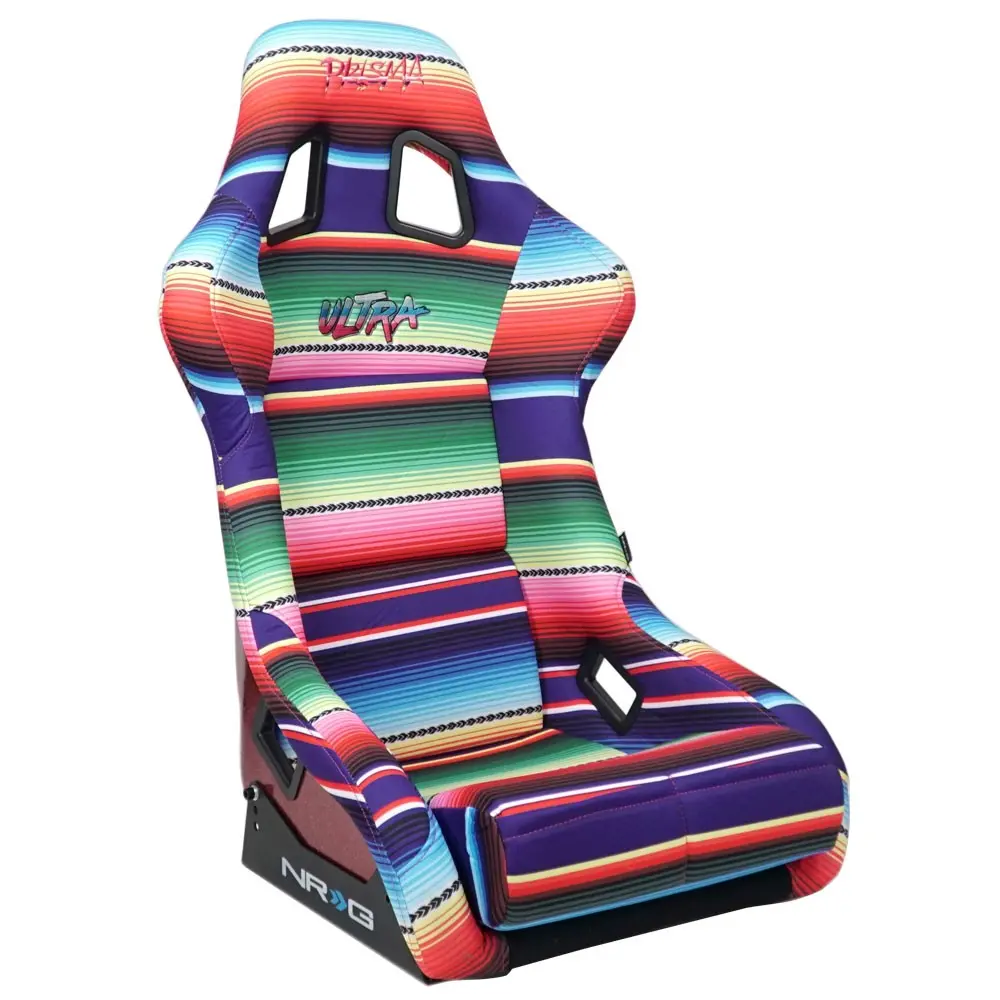 Nrg Frp-303-Mexicali Prisma Fixed Position Bucket Racing Seat W/Bottom Mount (Mexicali Serape Design) 1