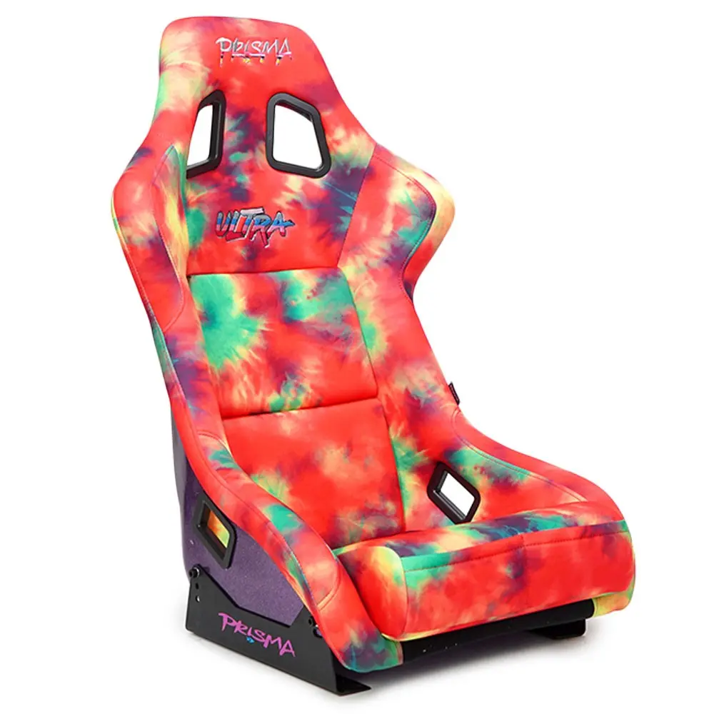 Nrg Frp-303-Tiedye Prisma Fixed Position Bucket Racing Seat W/Bottom Mount (Tie Dye Print) 1