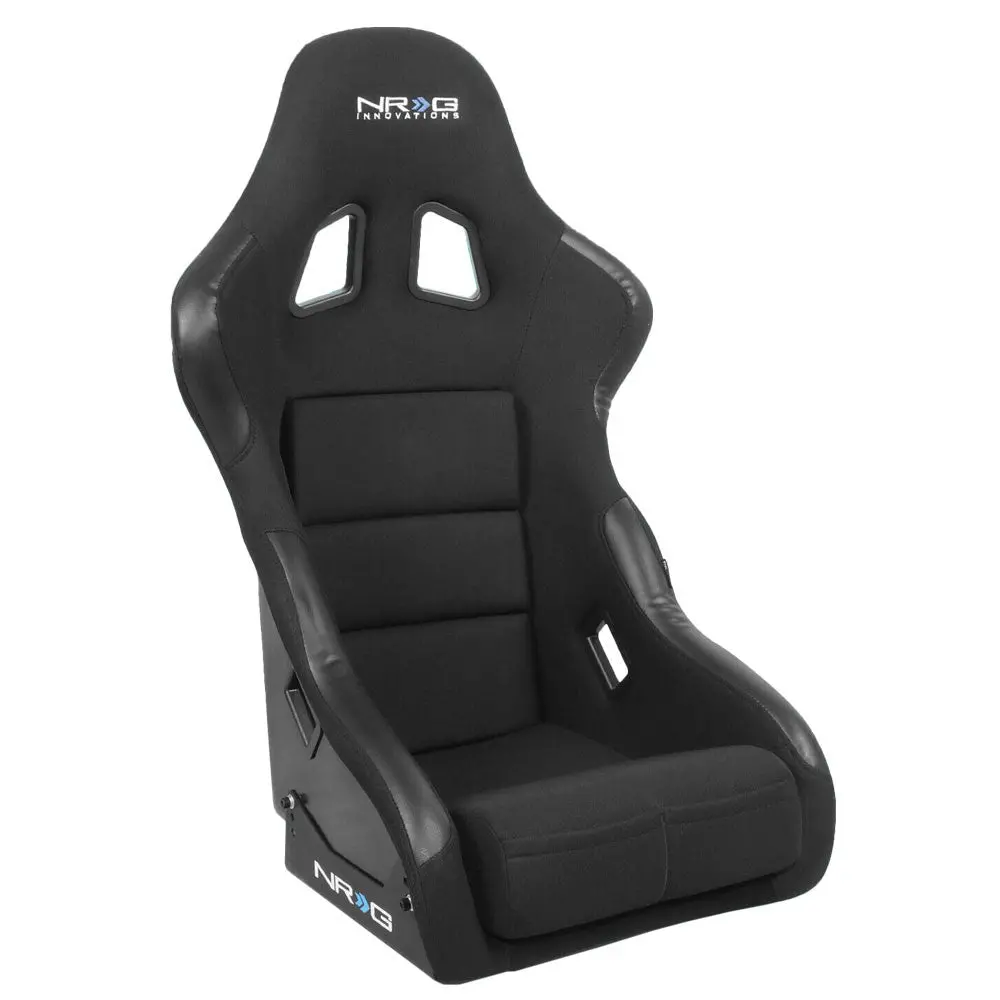 Nrg Frp-311 (Medium) Fixed Position Bucket Racing Seat W/Bottom Mount (Black) 1