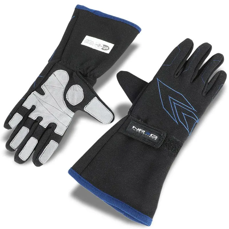Nrg Gs-500Bk-Xl Xlarge Size Race Double Layer Full Finger Gloves Sfi 1