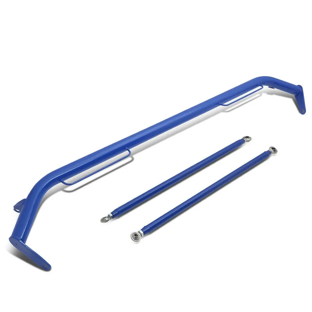 Nrg Hbr-001Bl 47" Blue Universal Fixed End 4-Point Seat Belt Safety B-Pillar Chassis Harness Bar 1