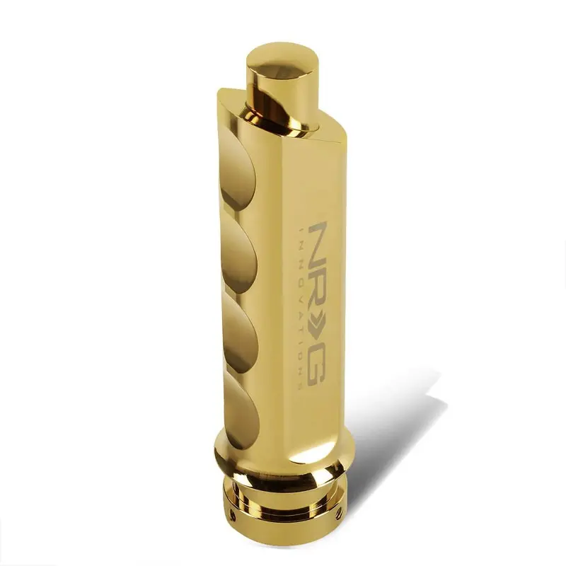 Nrg Hk-800Cg Finger Groove Chrome Gold Anodized Emergency Hand Brake Handle Grip 2