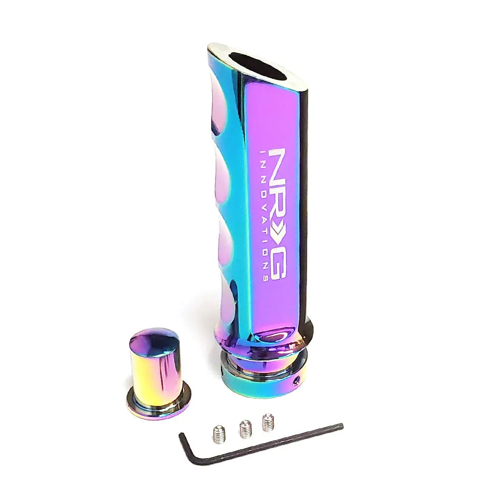 Nrg Hk-800Mc Finger Groove Neochrome Anodized Emergency Hand Brake Handle Grip 1