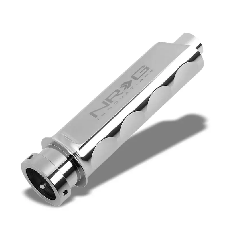 Nrg Hk-800Sl Finger Groove Powder-Coated Silver Emergency Hand Brake Handle Grip 1