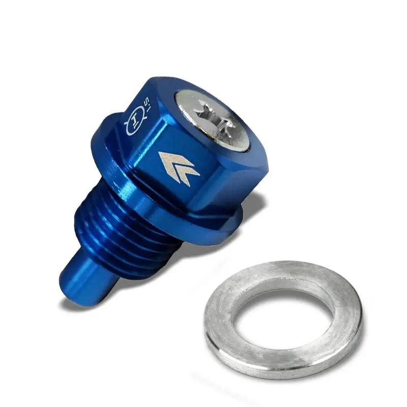 M14 X 1.5 Blue Aluminum 5000 Gauss Magnetic Oil Drain Plug For Acura/Dodge/Honda 1