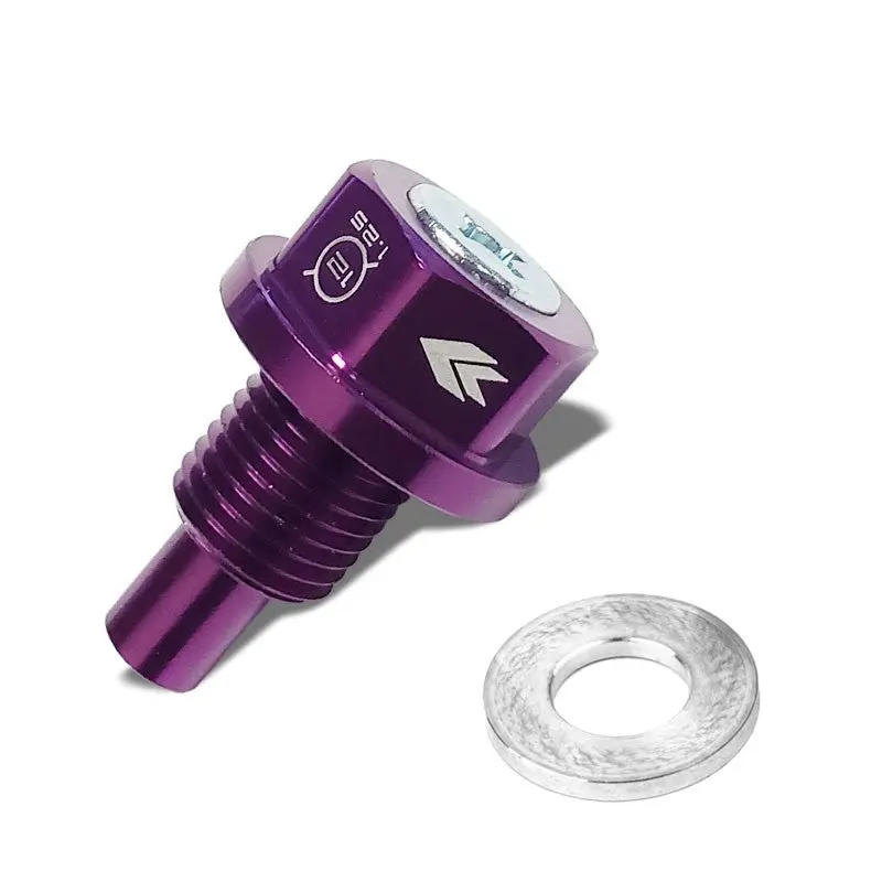 M12 X 1.25 Purple Aluminum 5000 Gauss Magnetic Oil Drain Plug For Infiniti/Lexus 1