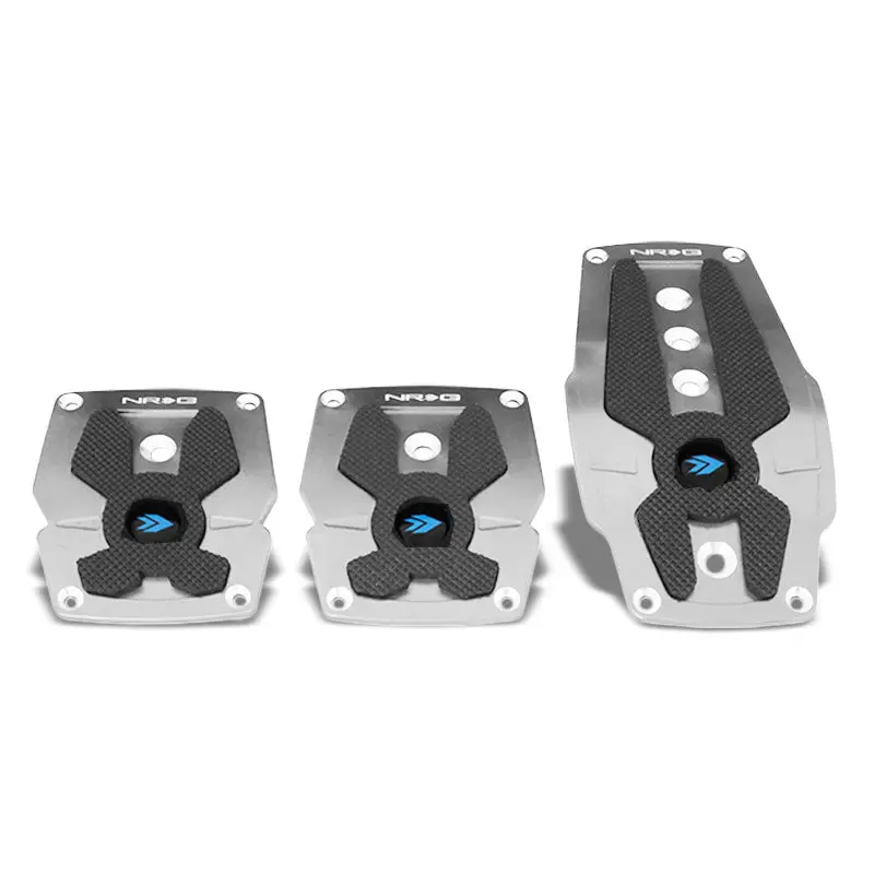 Nrg Nrg-Pdl-200Sl Brake/Gas/Clutch Manual Mt Race Foot Pedal Plates Cover Set 1